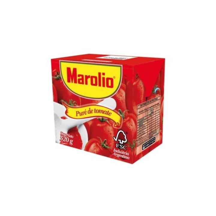 Pure de tomate MAROLIO. (PACK x 12u)