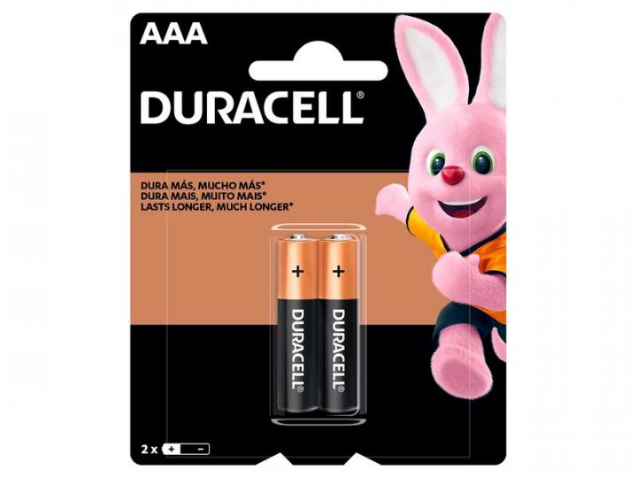 Pilas Alcalinas DURACELL Triple A (AAA) x 2u.