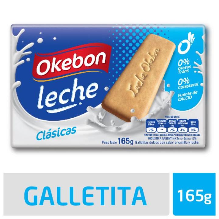 Galletitas Leche Okebon con Stickers x 165 g.